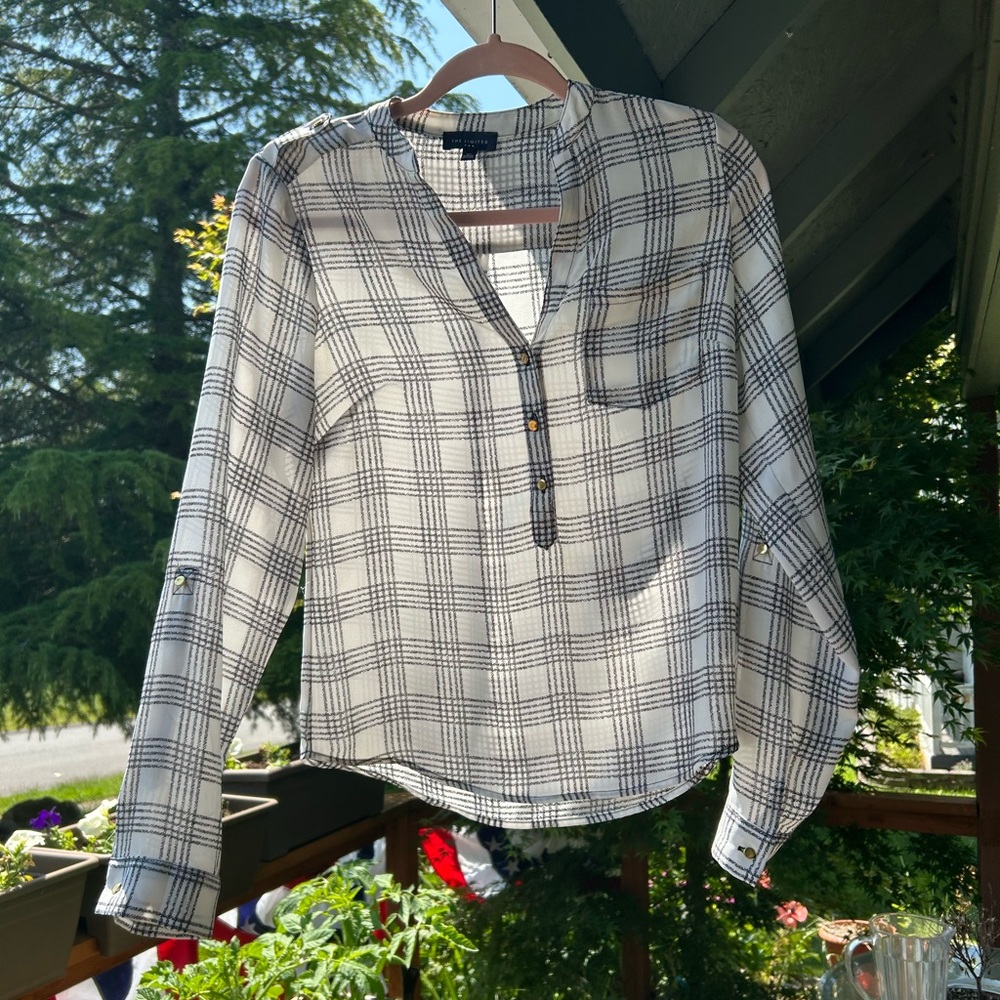 The Limited Plaid Button Up